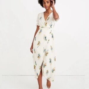 Madewell NWT Corsage wrap dress